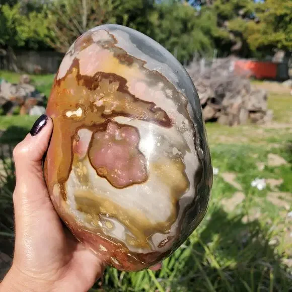 4lbs+ Polychrome Jasper Crystal Freeform Standing2030 Grams4lbs 8oz